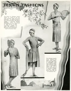 Player Prints: Suzanne Lenglens tennis outfits for Selfridges 1930