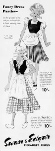 Shops Prints: Swan and Edgar fancy dress advertisement