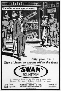 Pens Prints: Swan Fountpen advertisement, WW1