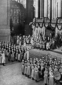 Ceremonial Prints: Swearing in of army recruits at Potsdam, 1913