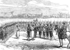 Indian Prints: Swearing In Indian Recruits to the British Army, 1878