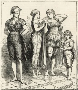 Worn Prints: SWIMMING / LADIES / 1883