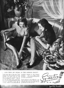 Legs Prints: Sy-metra stockings advertisement, 1939