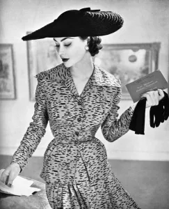 Shantung Prints: Symphony Outfit by Marcus, 1953