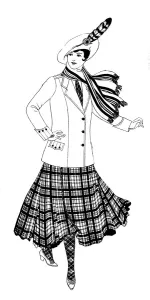 Kilt Prints: Tailored tartan suit, World War One