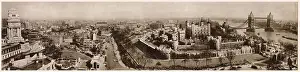 Ancient Prints: Taken from All Harrows church, this panoramic view from Port of London Authority Building