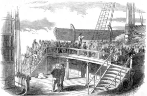 Taking Prints: Taking the Roll Call on an Emigrant Ship, 1850