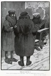 John Prints: Taking his word for it by John Hassall, motoring fashions