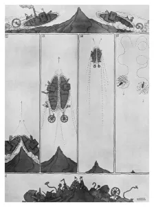 Tale Prints: A Tale of Two Tanks by Heath Robinson, WW1 cartoon