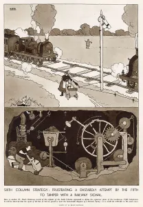 Sixth Prints: Tamper with a Railway Signal by William Heath Robinson