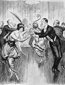 Contact Prints: Tango craze: British ballroom version imagined, 1913