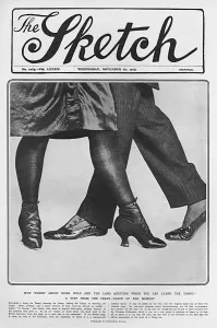 Legs Prints: Tango craze: dancing feet, 1913