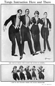 Cowboys Prints: Tango craze: learning to dance the tango, 1913