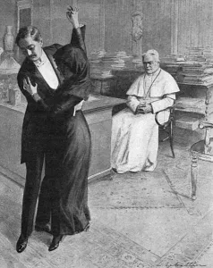 Venetian Prints: Tango craze: the Pope assesses the tango, 1913