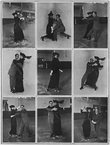 Roberts Prints: Tango craze: a tango on roller skates, 1913
