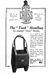 Mark Prints: Tank handbag advertisement, WW1