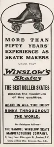 Skates Prints: Tatler advertisment for Winslows Skates