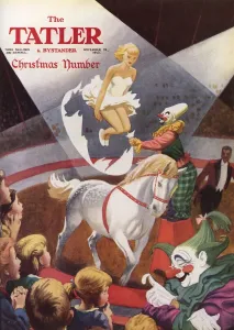 Horse Back Prints: The Tatler Christmas Number front cover, 1953
