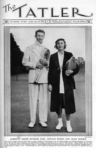 Player Prints: Tatler cover - Alice Marble and Donald Budge