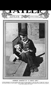 Cinema Prints: Tatler cover - Charlie Chaplin in A Dogs Life