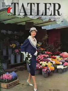 Parisian Prints: Tatler cover - Christian Dior suit