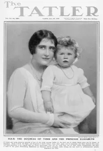 Queen Elizabeth II Prints: Tatler front cover: Duchess of York and Princess Elizabeth