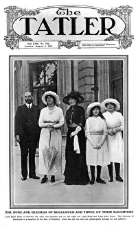Buccleuch Prints: Tatler cover - Duke & Duchess of Buccleuch & daughters