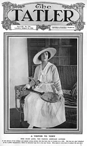 Elsie Prints: Tatler front cover featuring Elsie Janis, 1916