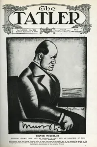 : Tatler cover featuring Mussolini