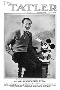 Tatler Covers Prints: Tatler cover featuring Walt Disney, 1930