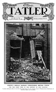 Casualties Prints: Tatler cover - German bombardment of Scarborough