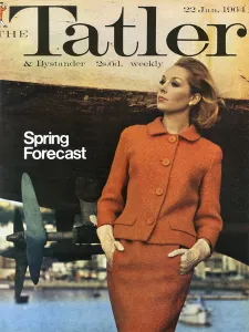Modelling Prints: Tatler front cover, January 1964