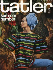 Modelling Prints: Tatler front cover, June 1964