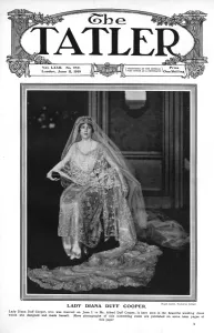 Gowns Prints: Tatler cover - Lady Diana Manners on her wedding day