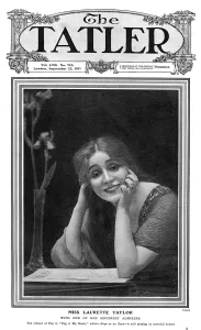 Smiling Prints: Tatler cover - Laurette Taylor reading The Tatler