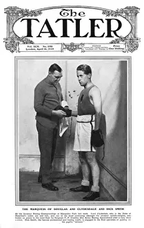 Sportsman Prints: Tatler cover - Marquess of Douglas & Clydesdale - boxer