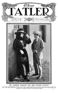 Maxine Prints: Tatler cover - Maxine Elliott & Charlie Chaplin