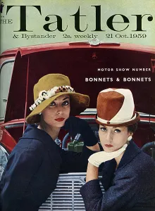 Suede Prints: Tatler cover - Motor Show Number 1959