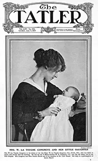 Gloria Prints: Tatler front cover - Mrs La Touche Congreve and baby daughte