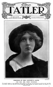 Wyndham Prints: Tatler front cover - Mrs Percy Wyndham widowed, WW1