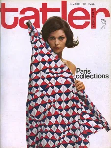 Scarf Prints: Tatler front cover - Paris Collections - 1965