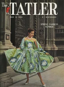 Modelling Prints: Tatler cover - Pucci dress, 1958