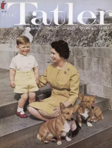 Featuring Prints: Tatler front cover: Queen Elizabeth II and Prince Andrew