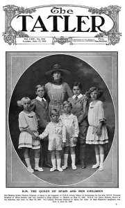Consort Prints: Tatler cover - Queen Ena of Spain and her children