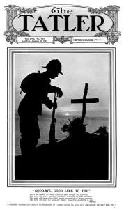 Grave Prints: Tatler cover - Soldier at Gallipoli with grave