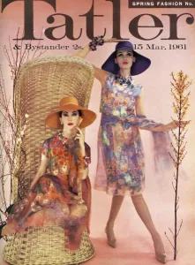 Chiffon Prints: Tatler front cover, Spring Fashions 1961
