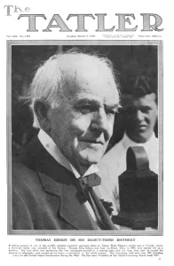 Edison Prints: Tatler cover - Thomas Edison