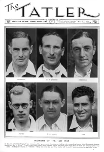 Bowes Prints: Tatler cover - Victorious England cricketers