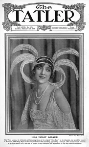 Headdress Prints: Tatler cover - Violet Loraine