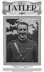 Pilots Prints: Tatler front cover, William Leefe Robinson, V. C. WW1